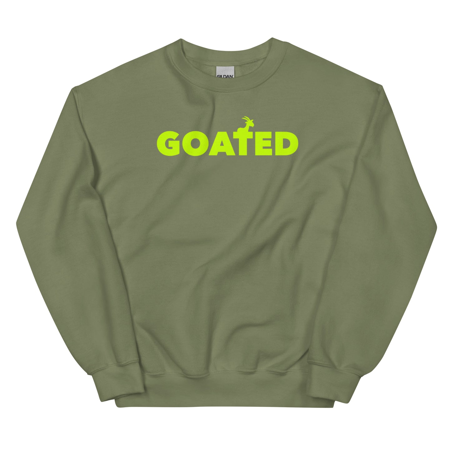 GOATED "OG" (Unisex Sweatshirt) NEON GREEN