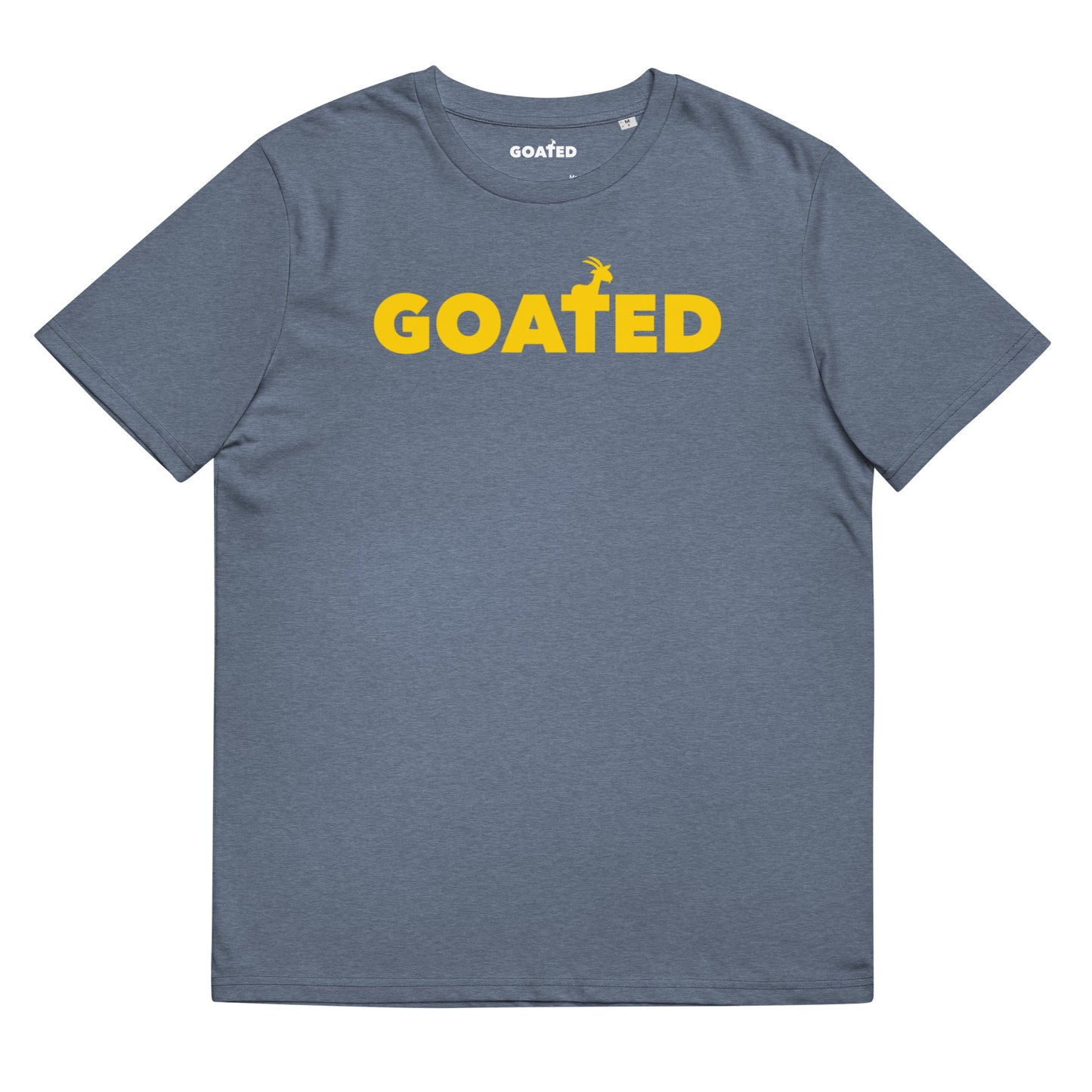 GOATED "OG" x Varsity Gold (Unisex organic cotton t-shirt)