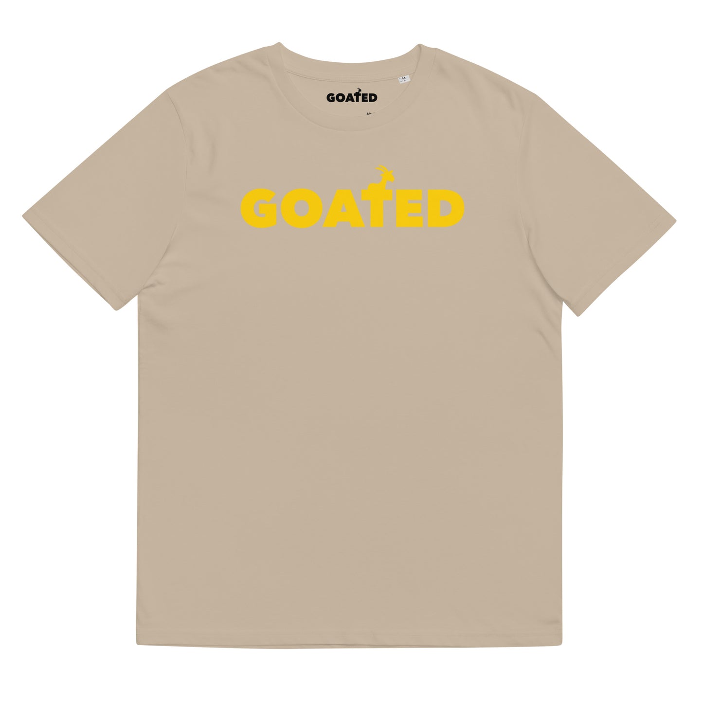 GOATED "OG" x Varsity Gold (Unisex organic cotton t-shirt)