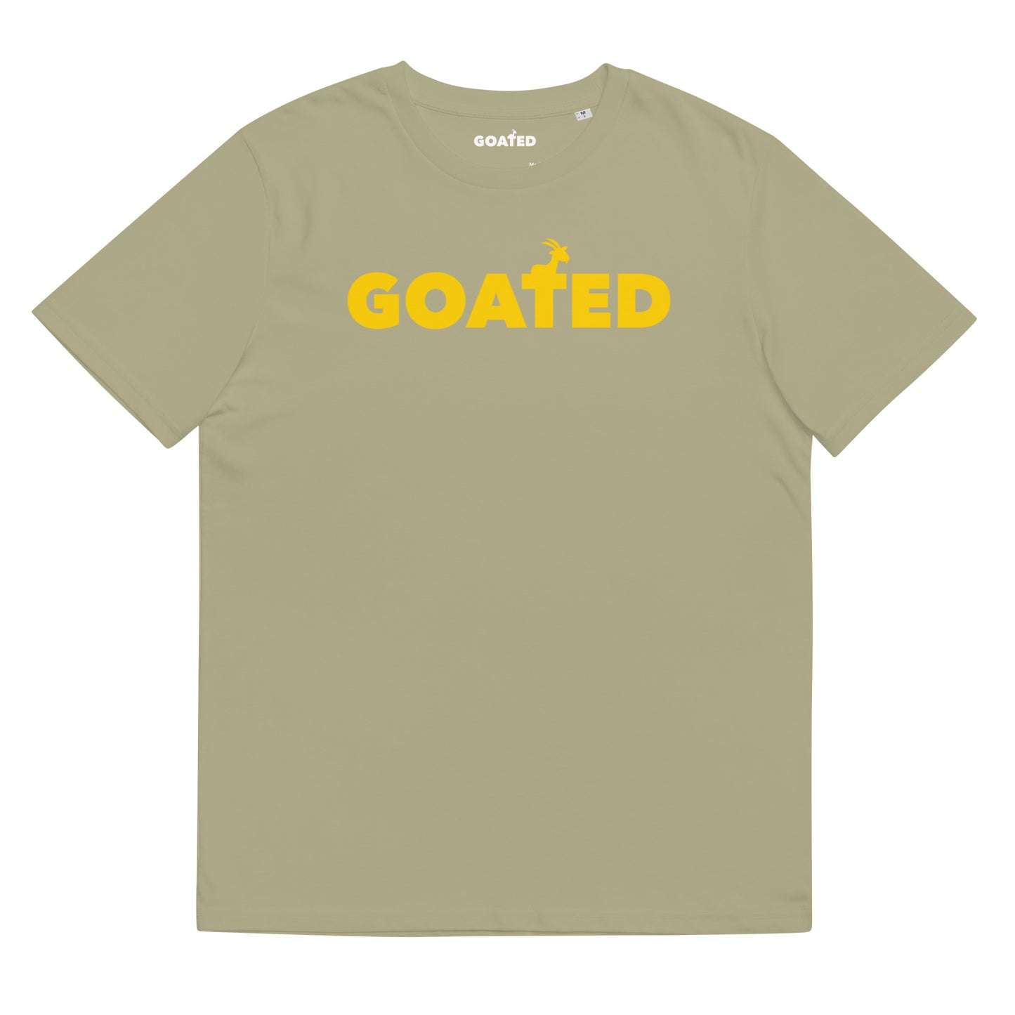 GOATED "OG" x Varsity Gold (Unisex organic cotton t-shirt)