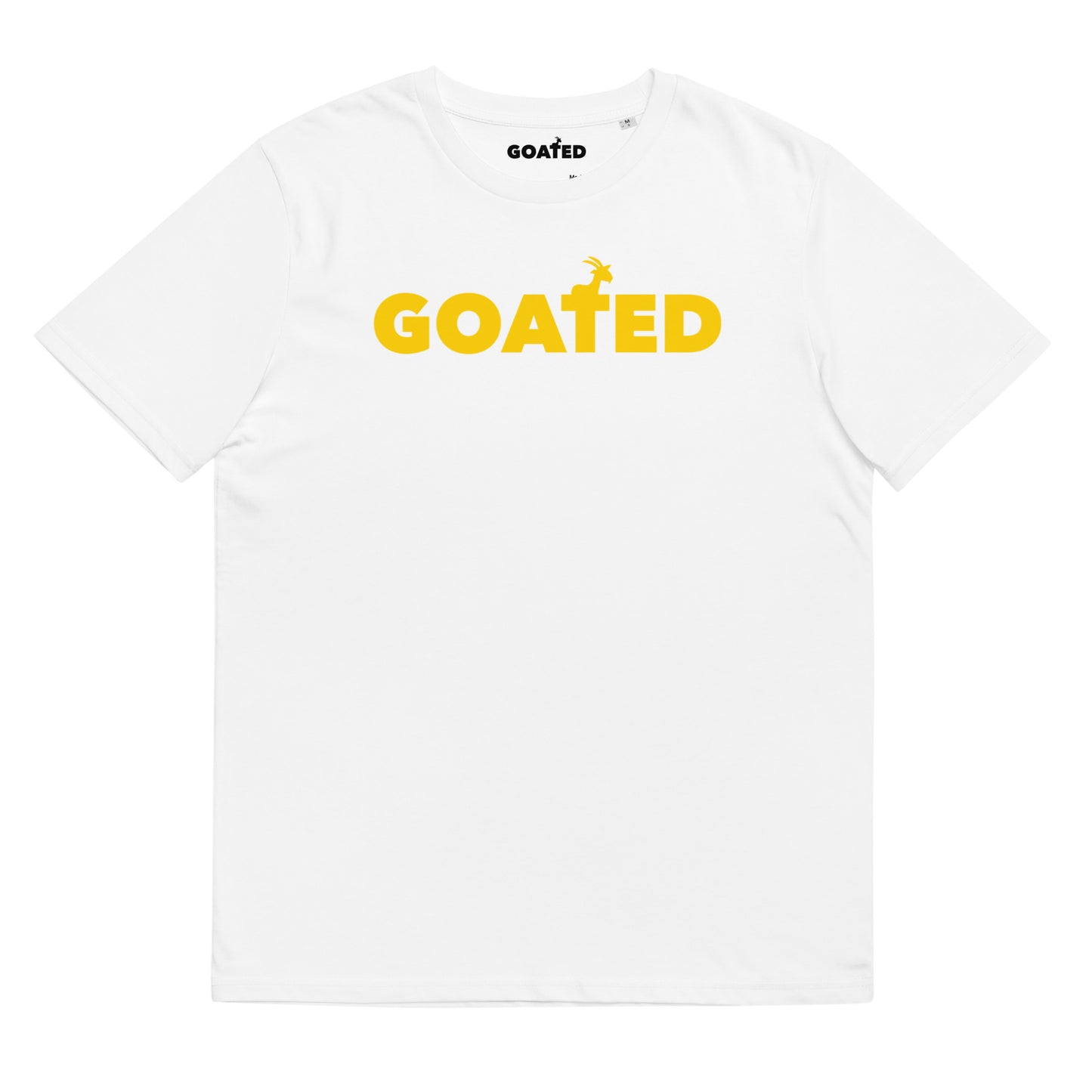 GOATED "OG" x Varsity Gold (Unisex organic cotton t-shirt)