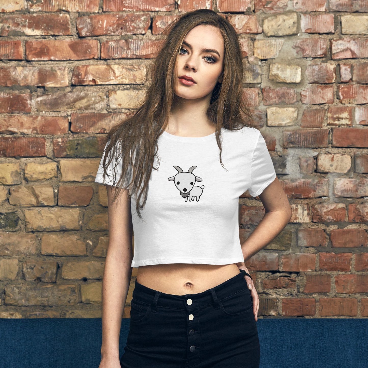 GOATED x Tiana Shai "Baby Goat" (Women’s Crop Tee)